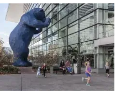 Denver Convention Center Image with Large Blue Bear 